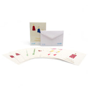 Estuche de 10 tarjetas navideñas PINCELADAS